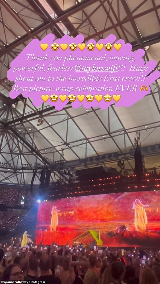 On Saturday morning, Anne took to Instagram to share a short video clip from the show, in which she called Taylor a 