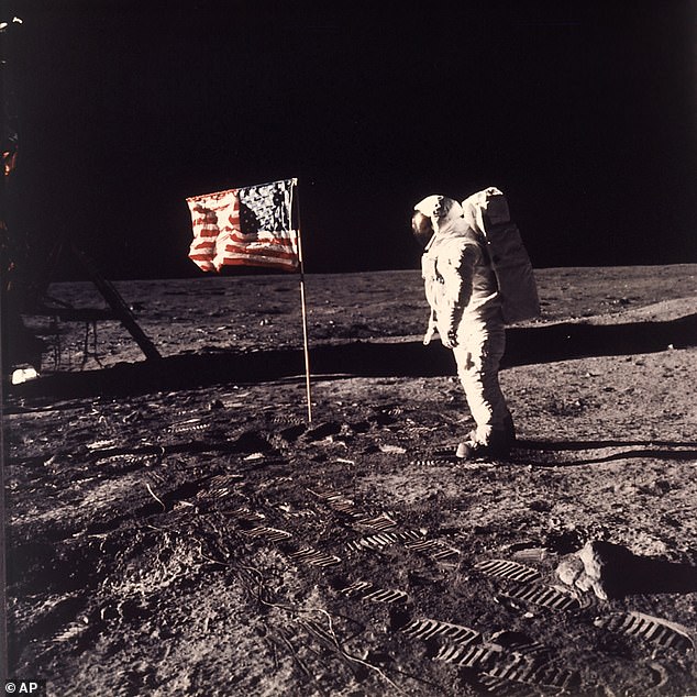 NASA chose Armstrong to take the famous step, but months before the launch, Aldrin (pictured) was convinced the honor would be his.