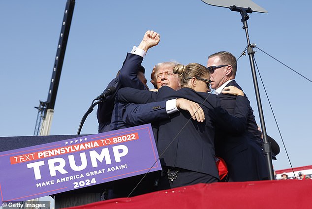 Marnell described the profound relief she felt when she saw Trump stand up and give a clenched fist salute to supporters in the crowd.