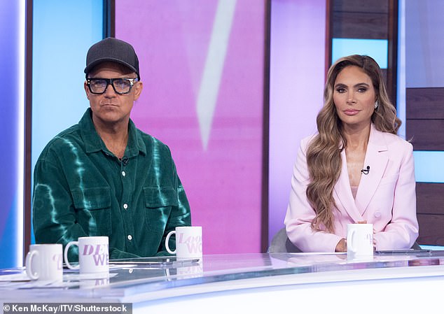 Robbie has been married to occasional Loose Women star Ayda Field, 45, since 2010 and paid tribute to her during his appearance (pictured on the ITV lunchtime chat show in June 2024).