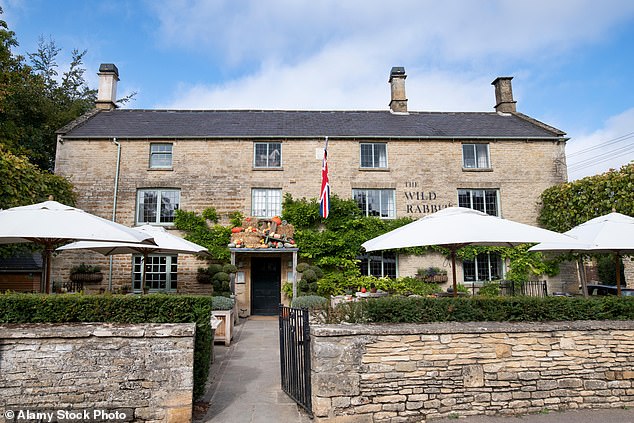 The Wild Rabbit in Kingham, owned by Lady Bamford, is a popular haunt with Londoners.