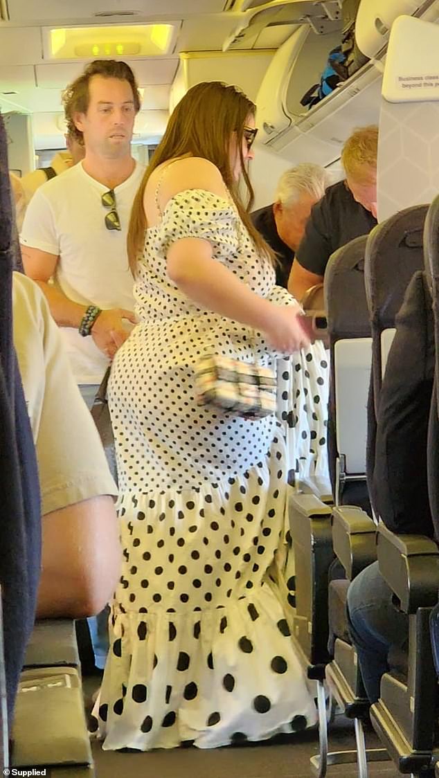 The 29-year-old daughter of investor heiress Gretel Packer was reportedly spotted arriving at a port in Corfu, Greece, with Robert (both pictured on a plane from Melbourne earlier this year).