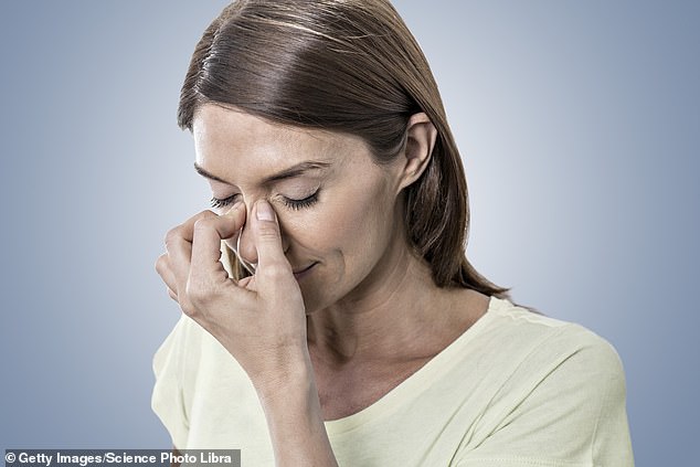 A more common cause of phantosmia is a sinus infection.