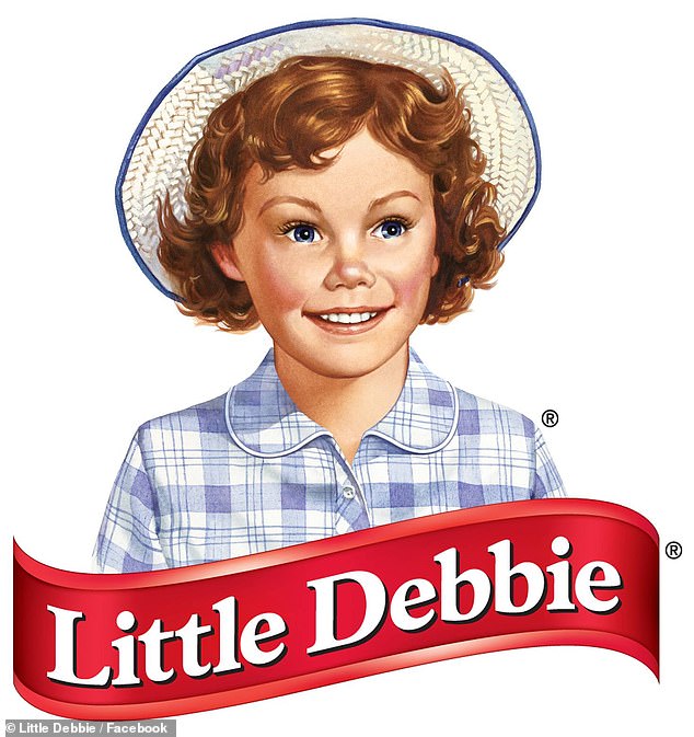 The adorable logo features a rosy-cheeked young girl with curly brown hair that rests just above her shoulders and a straw hat and light blue dress.