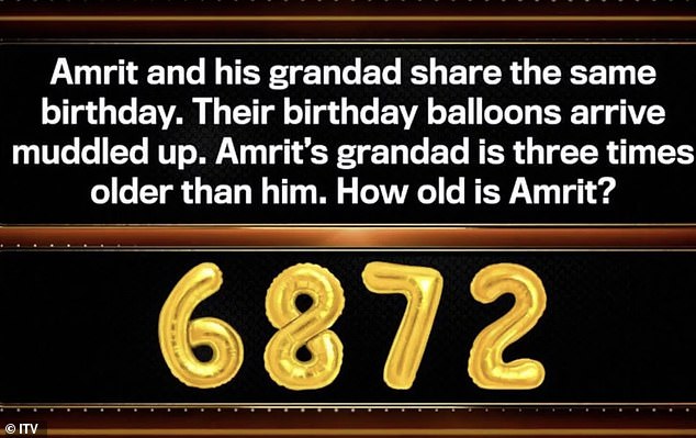 In a previous episode, what initially appeared to be a straightforward question from the 30 percent section angered some fans of the show.