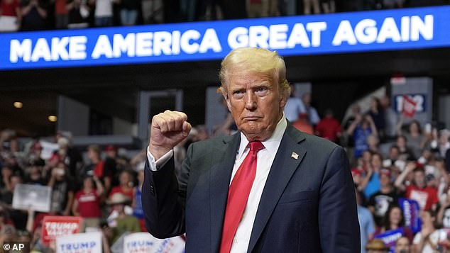 Trump held his first post-nomination rally in Grand Rapids, Michigan, on Saturday, July 20, exactly one week after he was shot in an assassination attempt at his event in Butler, Pennsylvania.