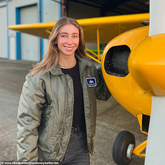 In the UK, less than five per cent of pilots are women, which Katherine described as a 