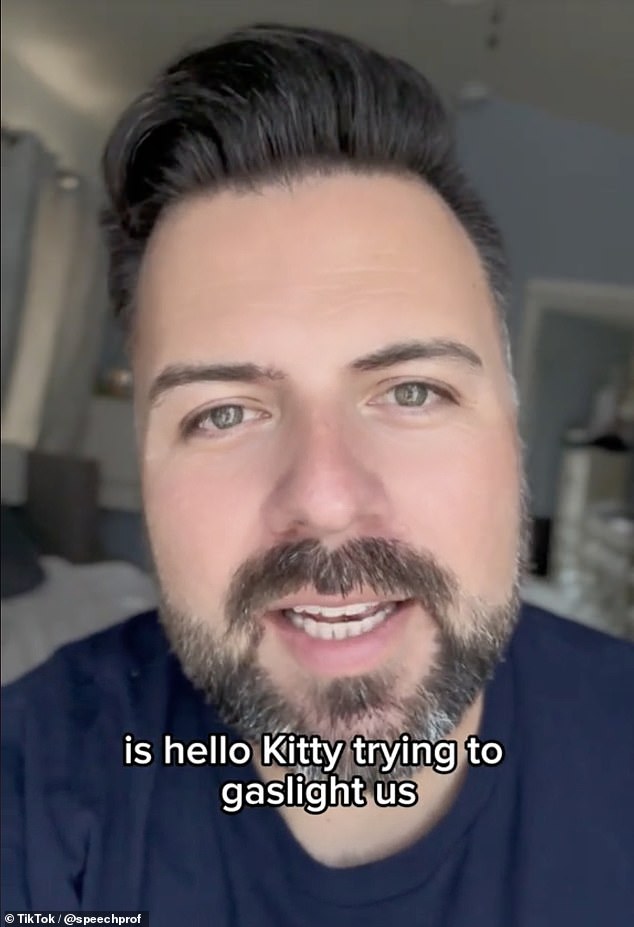 A TikTok user, @speechprof, led the rebellion against Hello Kitty not being a cat, saying that fans were being 