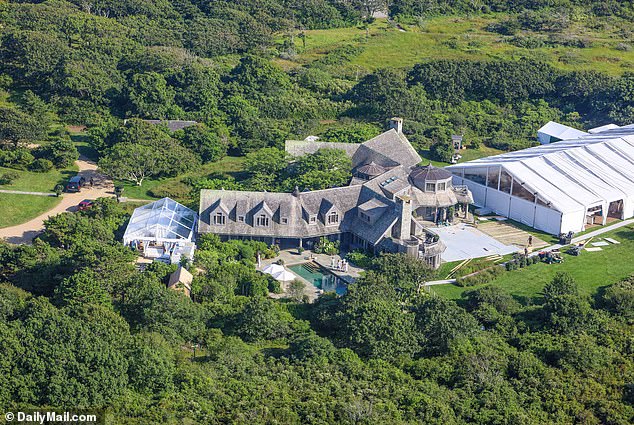 The Obamas live on a 28-acre estate in Edgartown, Massachusetts, on Martha's Vineyard.