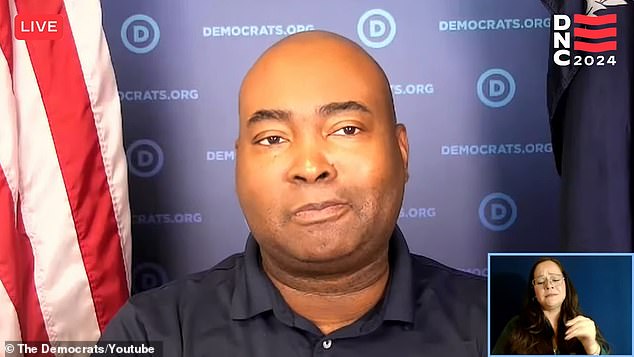 DNC Chairman Jaime Harrison was close to tears Sunday at a meeting of the Democratic National Convention Credentials Committee.