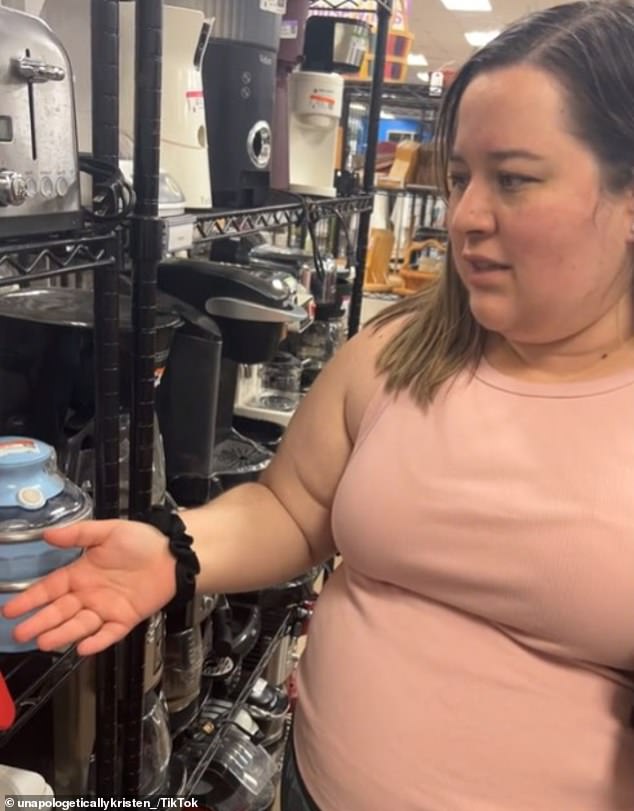 In a video posted on TikTok, a woman can be seen standing next to the sleek kitchen appliance.