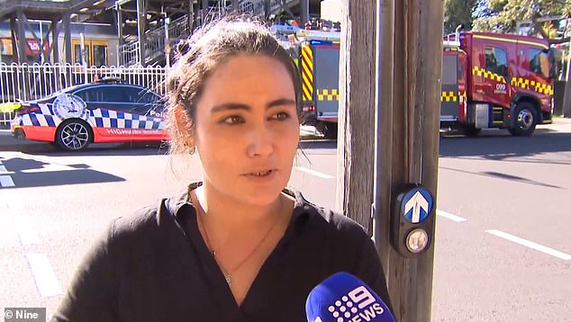 A woman, Lauren Langelaar, ran onto the platform after hearing the mother's screams and had to hold her back while emergency services searched for her husband and children.