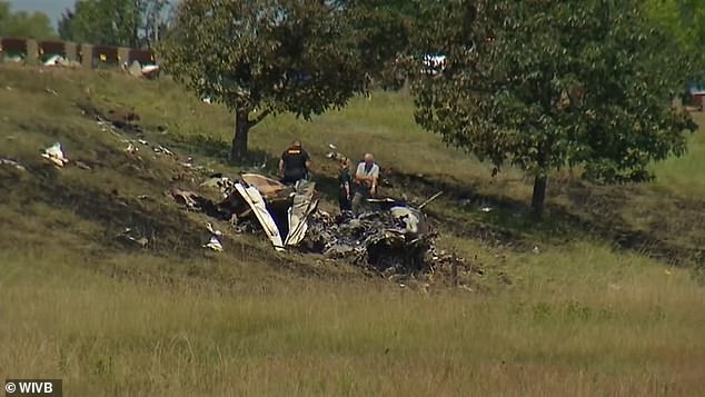 Niagara County deputies and sheriff's officers found the single-engine Cessna on a slope.