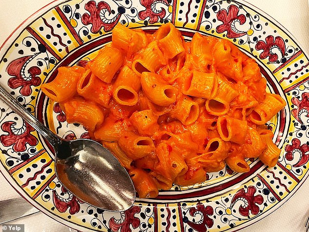 Carbone, a Greenwich Village red sauce spot (rigatoni pictured) that has been a favorite of celebrities and high-status individuals, lost a Michelin star after Wells reviewed it in 2022.