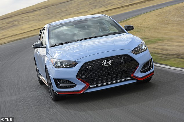 The 2021 Hyundai Veloster N (pictured) has been recalled due to a fuel pump failure that can cause a loss of power and lead to a crash.