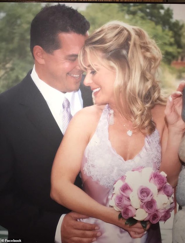 The judge is allowing Mack, a mother of three, to serve her sentence after Kenneth to ensure her children receive the necessary care. Pictured here, the couple on their wedding day in 2007.