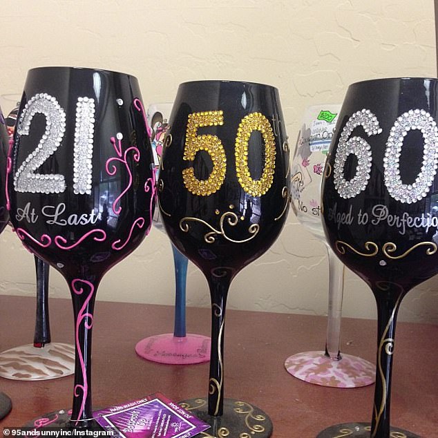 Mack ran an online business selling hand-painted wine glasses.