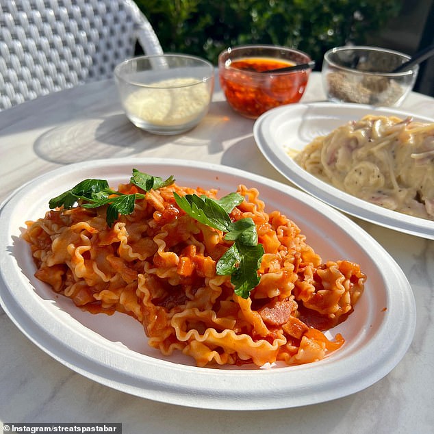 Customers can choose from seven different types of handmade pasta that can be cooked in seven different sauces, all prepared to order.