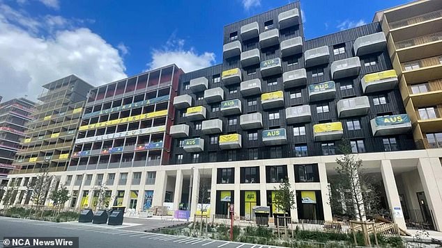 Exterior view of Australia's Olympic Village allocation for the 2024 Games