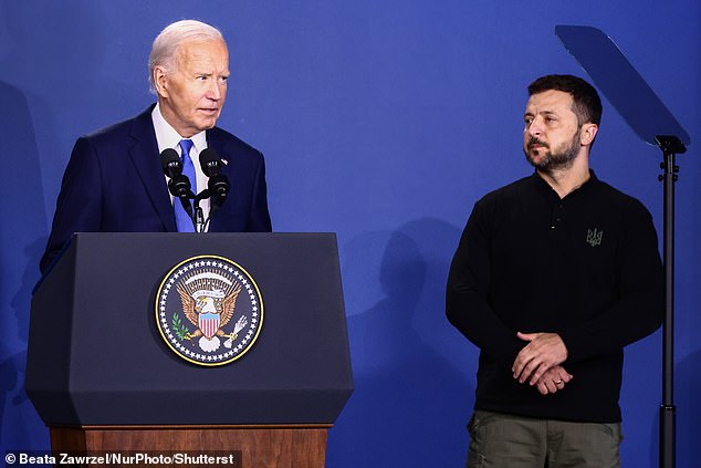 Ukrainian President Volodymyr Zelensky thanked Biden for his 