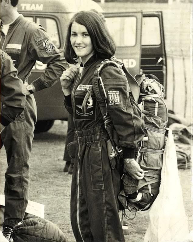 Jackie, now a grandmother of four, was just 19 when she became the first woman to join the British Army's Parachute Regiment's Freefall Display Team, the Red Devils, in 1971.