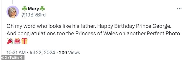 Fans took to the Prince and Princess of Wales' social media accounts on X, formerly known as Twitter, and Instagram to comment their thoughts.