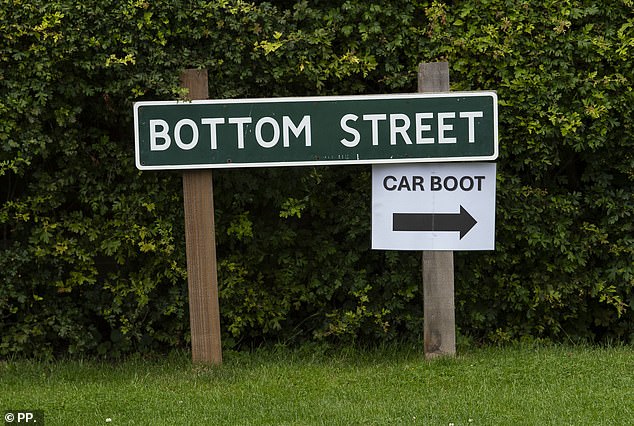 Bottom Street in Allington, Lincolnshire. Swingathon guests camp in fields about a mile from the village centre.