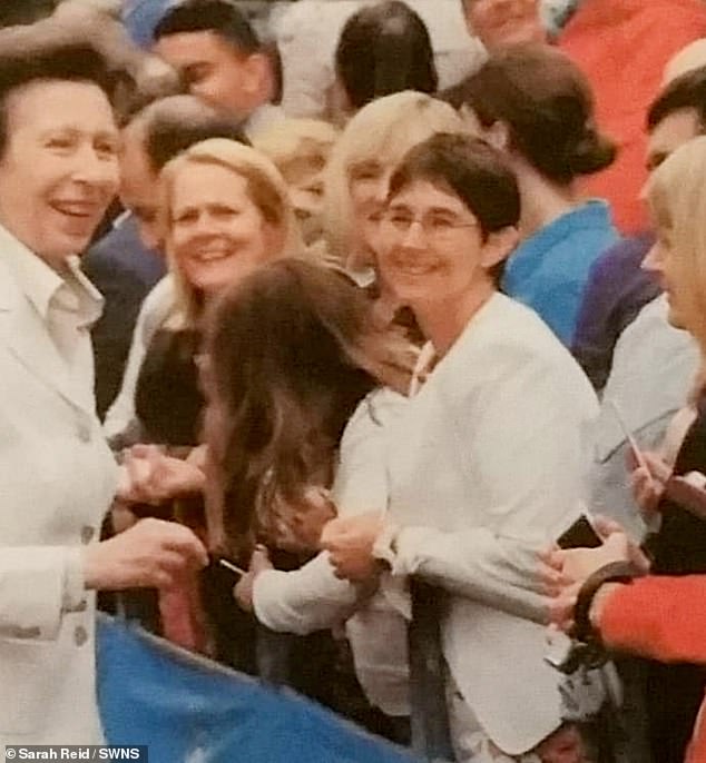 The former carer also revealed the secret weapon to her youthful glow: not wearing makeup (Sarah was photographed meeting Princess Anne several years ago).