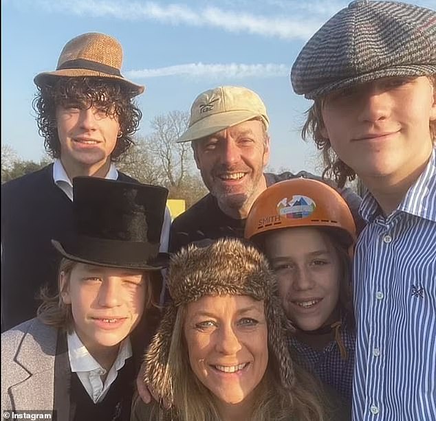 Sarah has four children - Billy, 20, Charlie, 18, Rafferty, 14, and Laurie, 12 - with her husband, artist Graham Swift, and they have all attended Millfield School in Somerset.