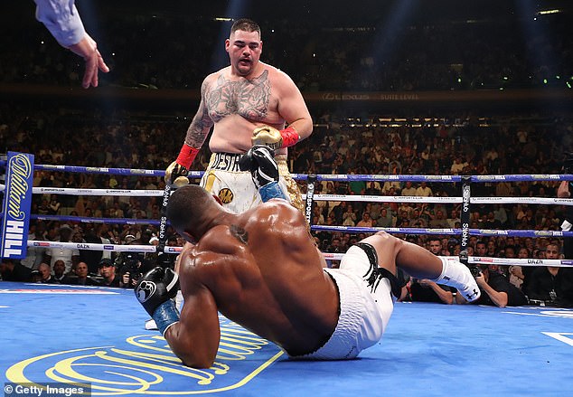 Froch questioned where Joshua's humility had gone and mocked him for quitting against Andy Ruiz Jr. (pictured: the Joshua vs Ruiz Jr fight in June 2019)