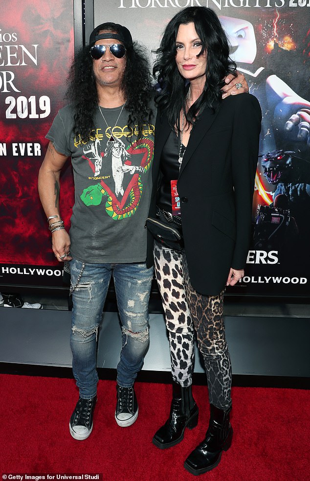 Slash first dated Lucy-Bleu's mother, Meegan Hodges (seen together in 2019), in 1989 before rekindling their relationship in 2015; Meegan shared Lucy-Bleu with her ex, Mark Knight.