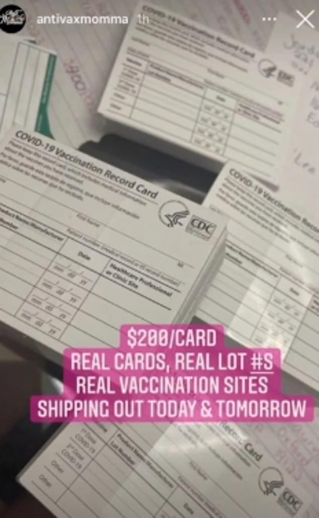 The self-proclaimed AntiVaxMomma accepted payments from interested parties via CashApp or Zelle. The pseudonym has since been deleted from her social media accounts.