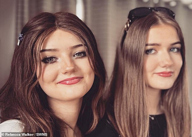 Sophie (pictured left with her twin sister Megan, right) was diagnosed with Wilms tumour, a type of kidney cancer, in 2017 when she was just 10 years old.