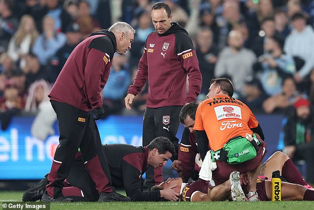 Walsh was knocked out by the Roosters star during the first Origin game.