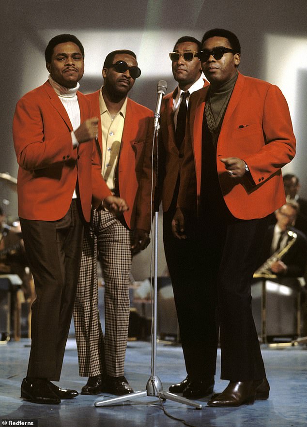 The singer reportedly died of heart failure, following the deaths of his three former bandmates: Obie Benson (left), Levi Stubbs (second from left)