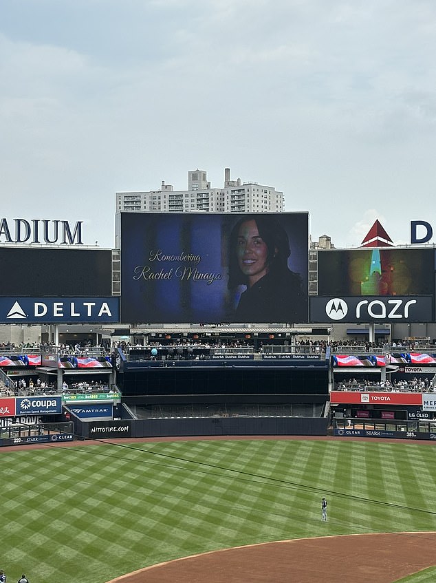 On Monday, the Yankees held a moment of silence to pay their respects to Rachel, as the team said it was sending 