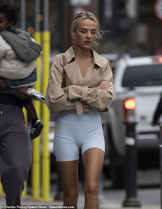 Meanwhile, Gio's ex-girlfriend Molly Brown was also spotted in the northern city, looking dejected as she stepped out for the first time since they split amid the feud.