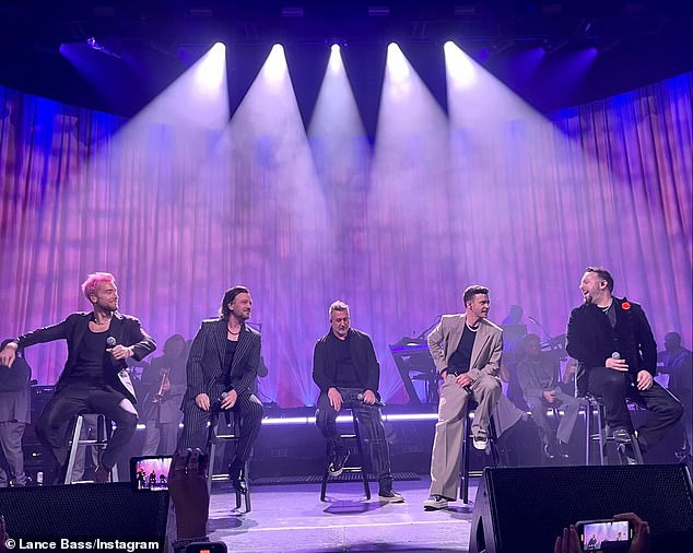 Chris, JC, Joey and Lance have every right to be upset by the 10-time Grammy winner’s reluctance, considering they helped promote his 2023 film Trolls Band Together with its new single Better Place and his album Everything I Thought It Was with its new single Paradise (pictured March 13).