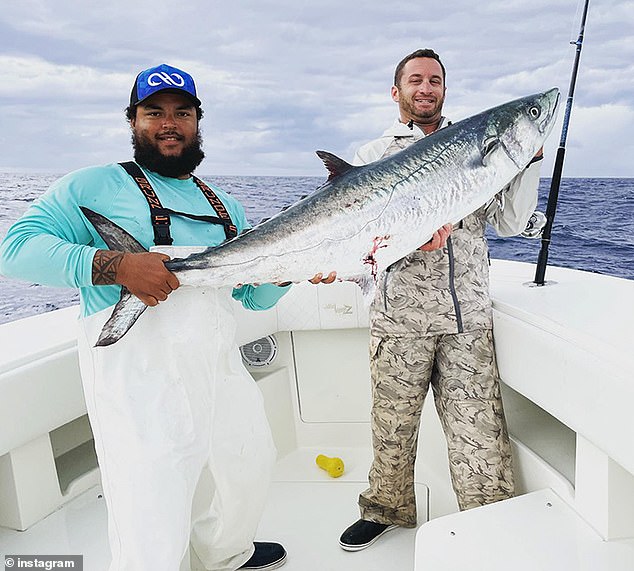 Connor keeps a low profile on social media, but occasionally shares photos of his fishing trips, seen here in a photo from 2021.