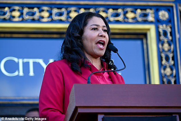 Mayor London Breed (pictured) ordered city departments, including police and public health, to propose $206 million in budget cuts in October.