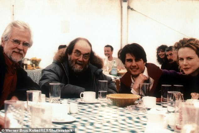 Kidman said Kubrick (second from left) was careful with the 