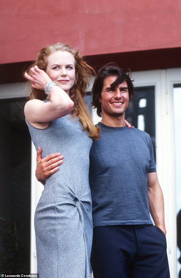 Kidman and Cruise share two adopted children from their marriage: Isabella, 31, and Connor, 29; photographed in 1999 in Venice.