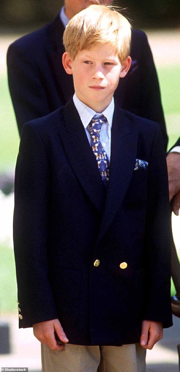 Following in his older brother's footsteps, Prince Harry was also seen in a suit many times during his youth (seen in 1995).