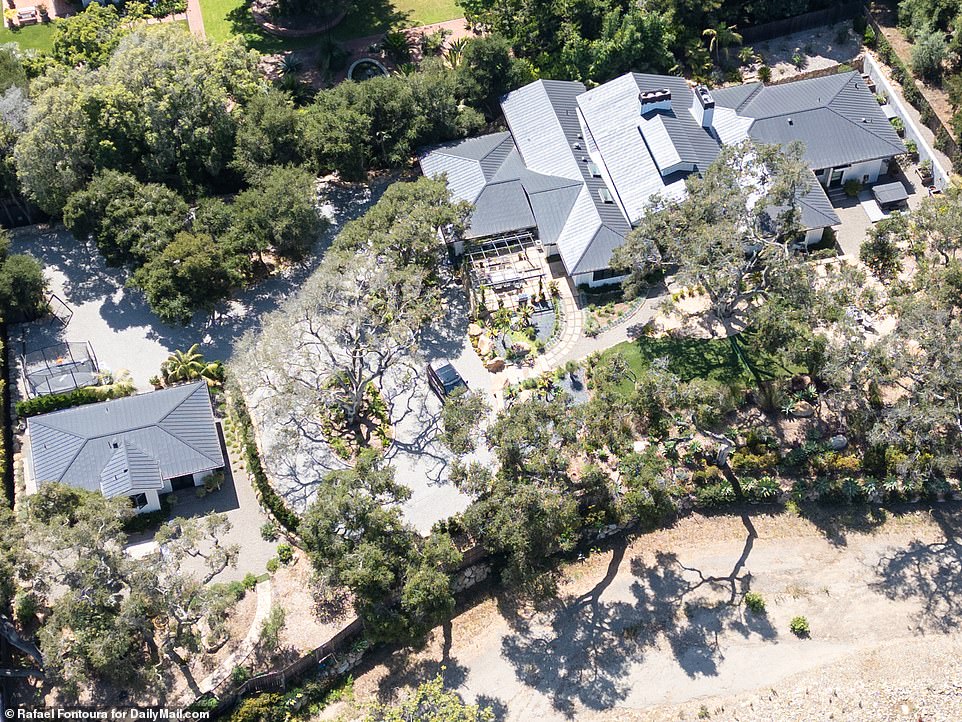 The new property sits on a parcel of less than an acre in total, but features well-manicured landscaping and has 4.5 bathrooms, according to the Santa Barbara County assessor.