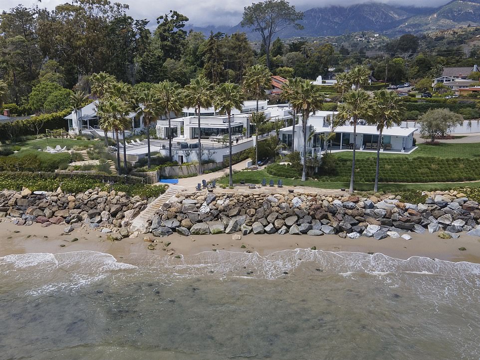 Costner's estate is a massive compound that includes three separate homes and sits directly on the beach across 10 acres and is reportedly worth $145 million.