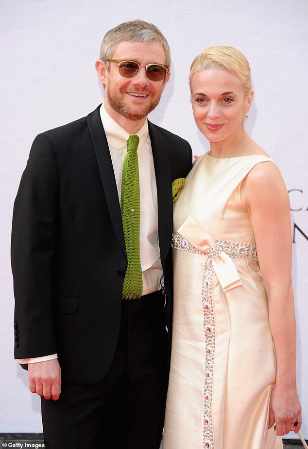 Ms Abbington was married to The Office star Martin Freeman until their split in 2016, and they have two children, Joe and Grace, 15.