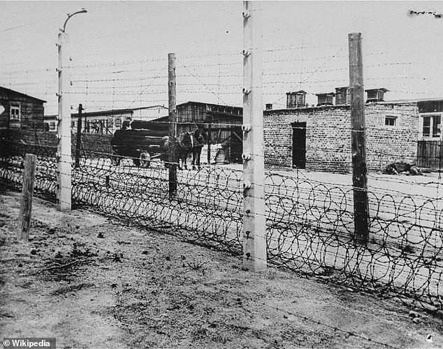 A washbasin stand and a chimney cap were stolen from the Flossenbürg concentration camp, pictured