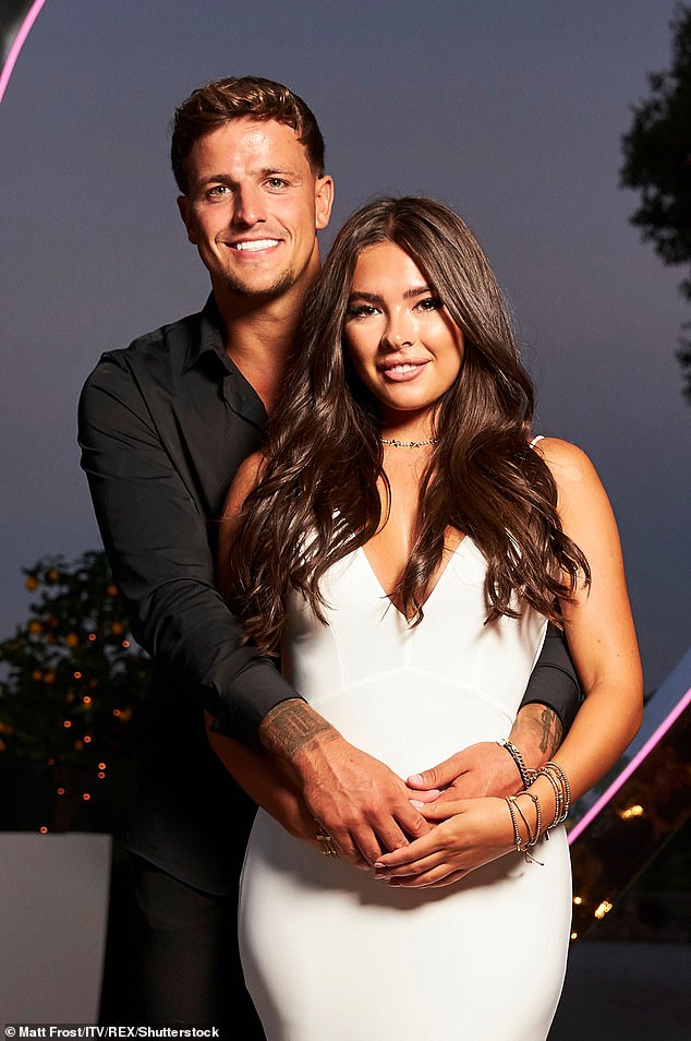 Gemma and Luca Bish split in November 2022, three months after finishing second on Love Island (pictured from the show)