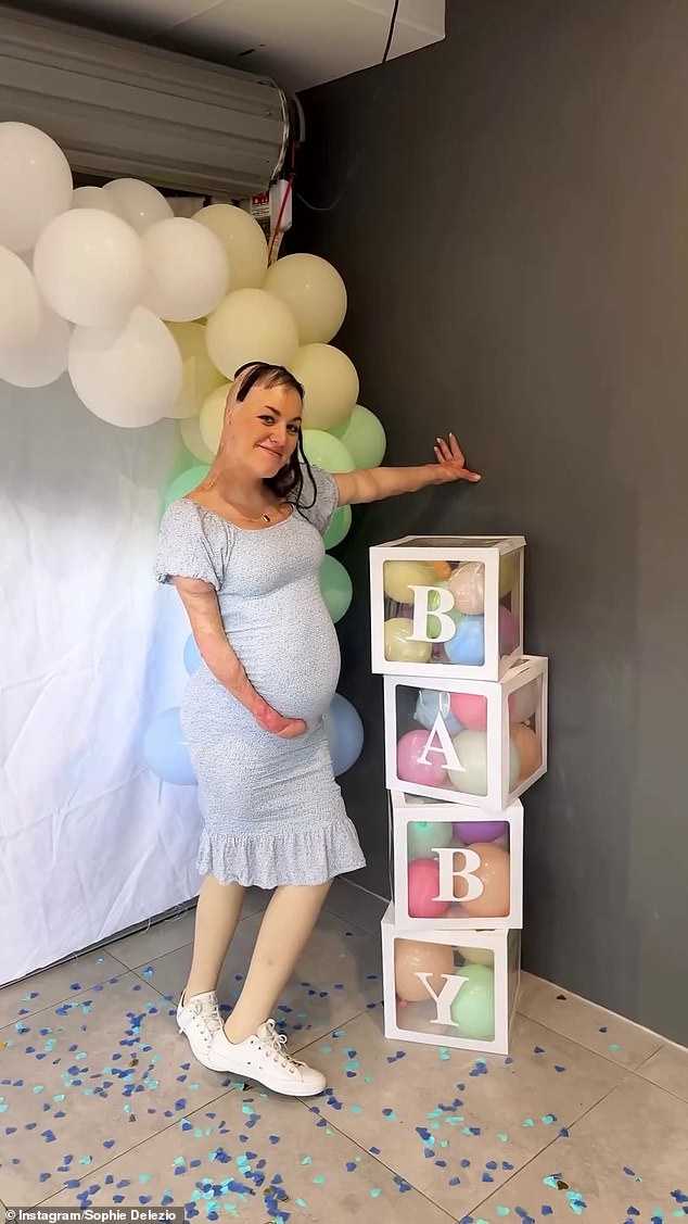 1721742008 921 Sophie Delezio shares exciting baby news at gender reveal party