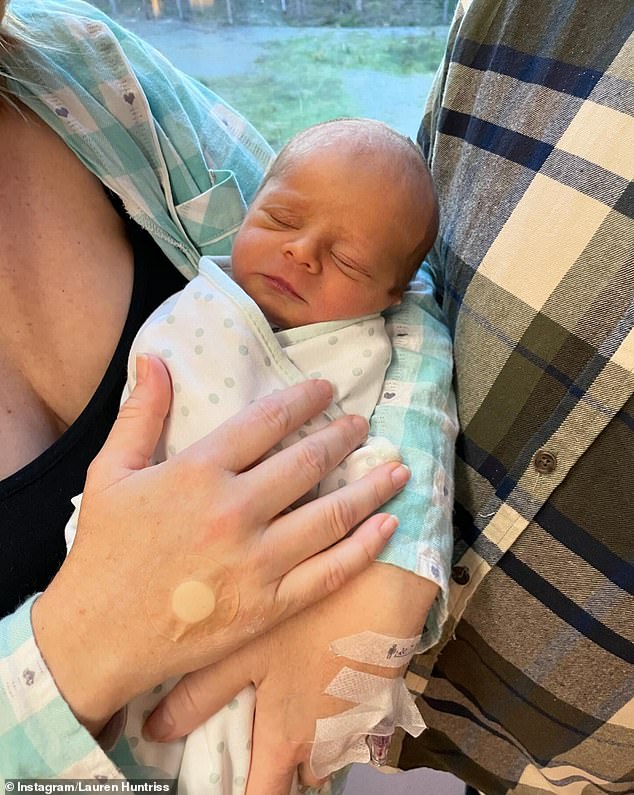 'We're a few days late but we'd like everyone to meet our beautiful little Henry James Burns, born Saturday, July 20, 2024,' Lauren and Wade wrote in the caption of the post.